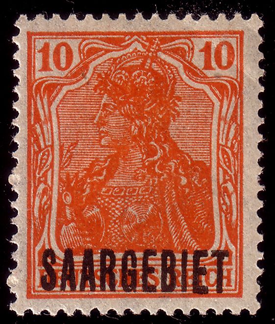Germania, overprinted SAARGEBIET
