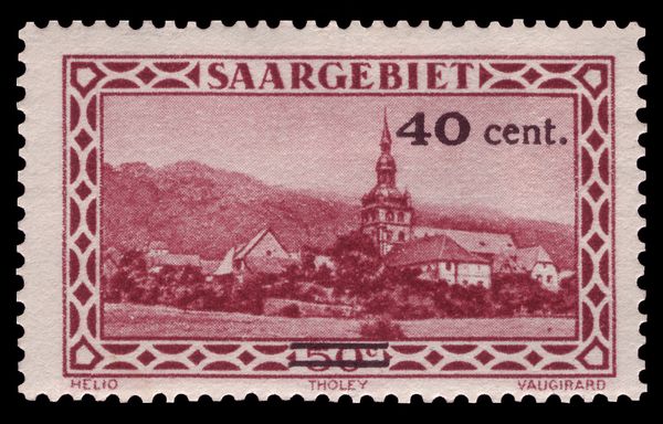 1927 Stamp Overprinted