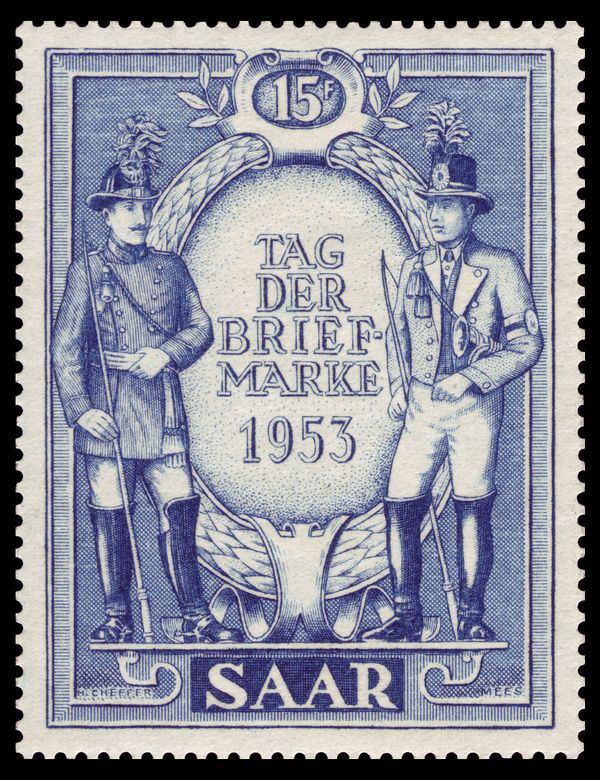 Prussian and bavarian postmen