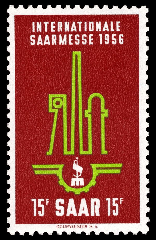 Symbols of industry, fair emblem