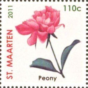 Miniature Sheet, Peonies