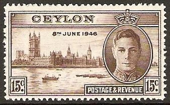 King George VI and Houses of Parliament, London