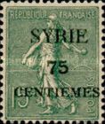 Type Semeuse overprint and Syrian surcharge
