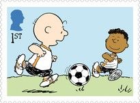 Charlie Brown & Franklin Playing Football