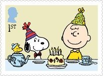 Charlie Brown and Snoopy at Birthday Party