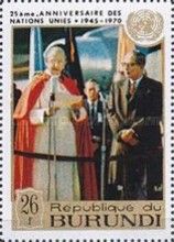 Pope Paul VI (1897-1978) and U Thant (1909-1974)