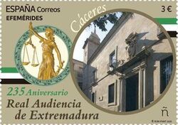 Royal Court of Extremadura, Cáceres, 235 Years