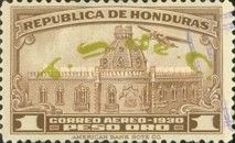 National Palace, overprinted