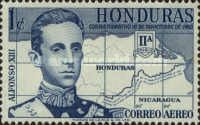 King Alfonso XIII and Map