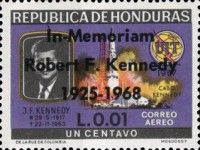 John F. Kennedy, Rocket at Cape Kennedy Overprinted