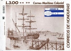 Ship carrying mail