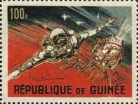 Leonov floating in space