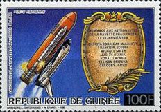 Challenger Liftoff and Memorial Plate
