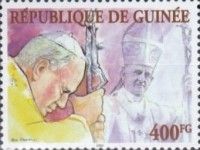 Pope John Paul II Holding crucifix
