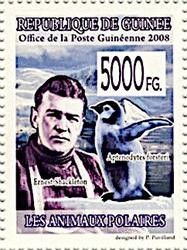 Ernest Shakleton and Aptenodytes forsteri