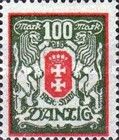The coat of arms of Danzig with lions