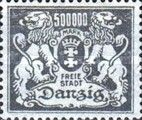 The coat of arms of Danzig with lions
