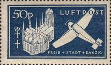 The church of Marie and aircraft of Junkers W33