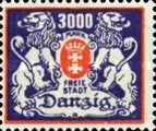 The coat of arms of Danzig with lions